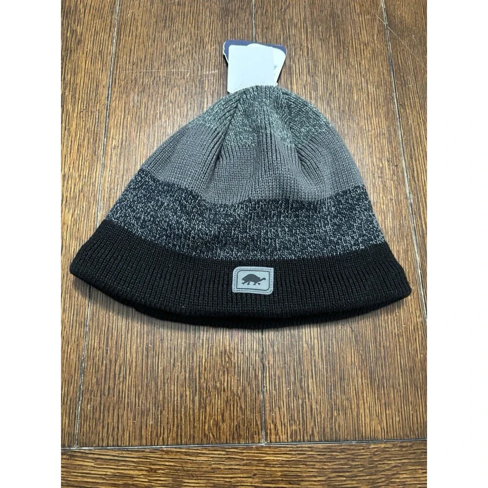 Kids Youth Turtle Fur Black Gray Wool Hat BTV. NWT